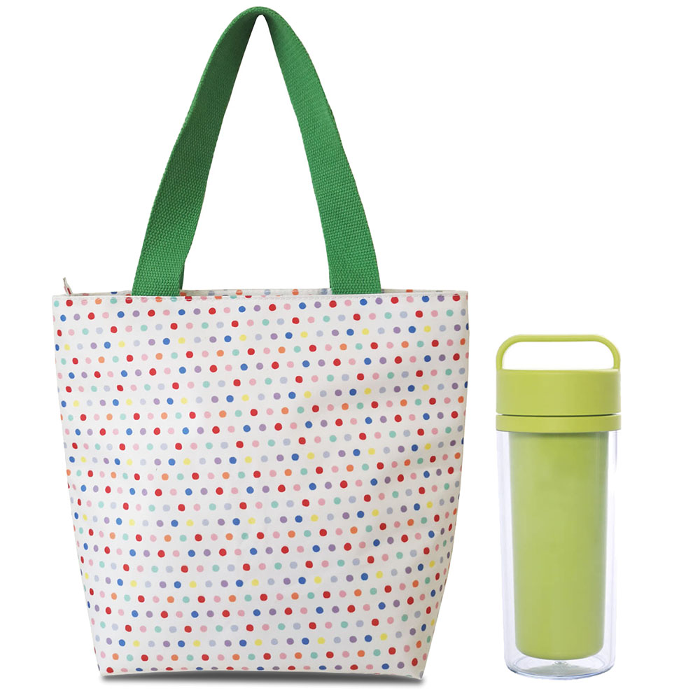 Full printing insulated lunch tote bag