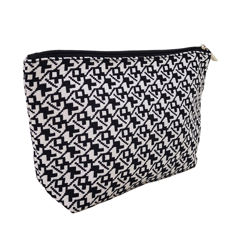Woven Fabric Zippered Pouch