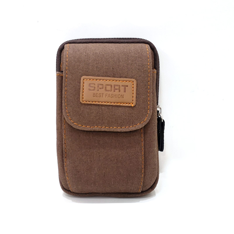 Canvas travel wallet phone electronic bag
