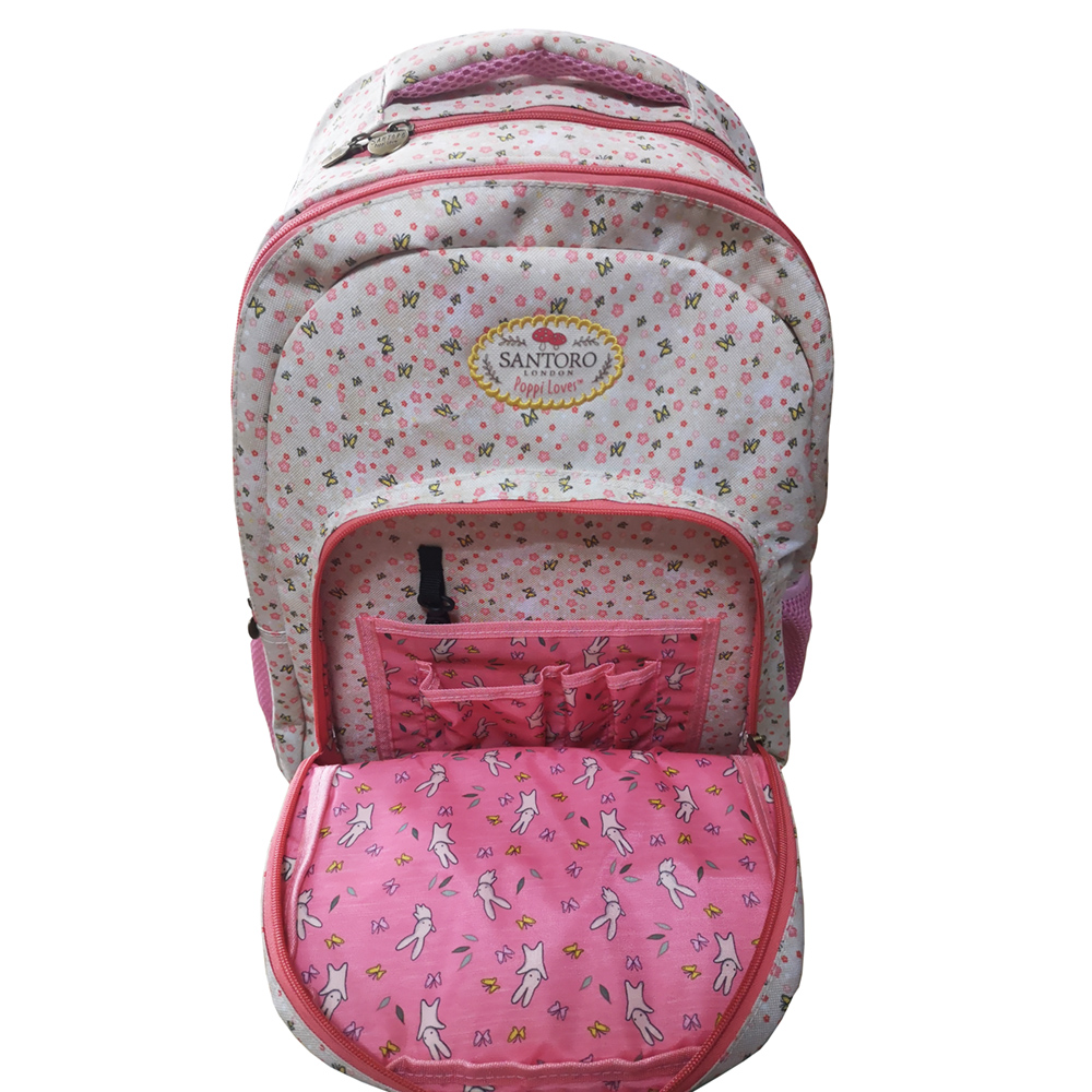 multifunction girls school backpack with many compartments