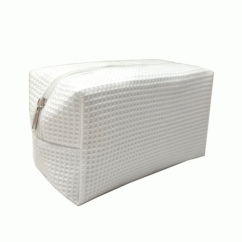 waffle Zipper Cosmetic Make Up Bag