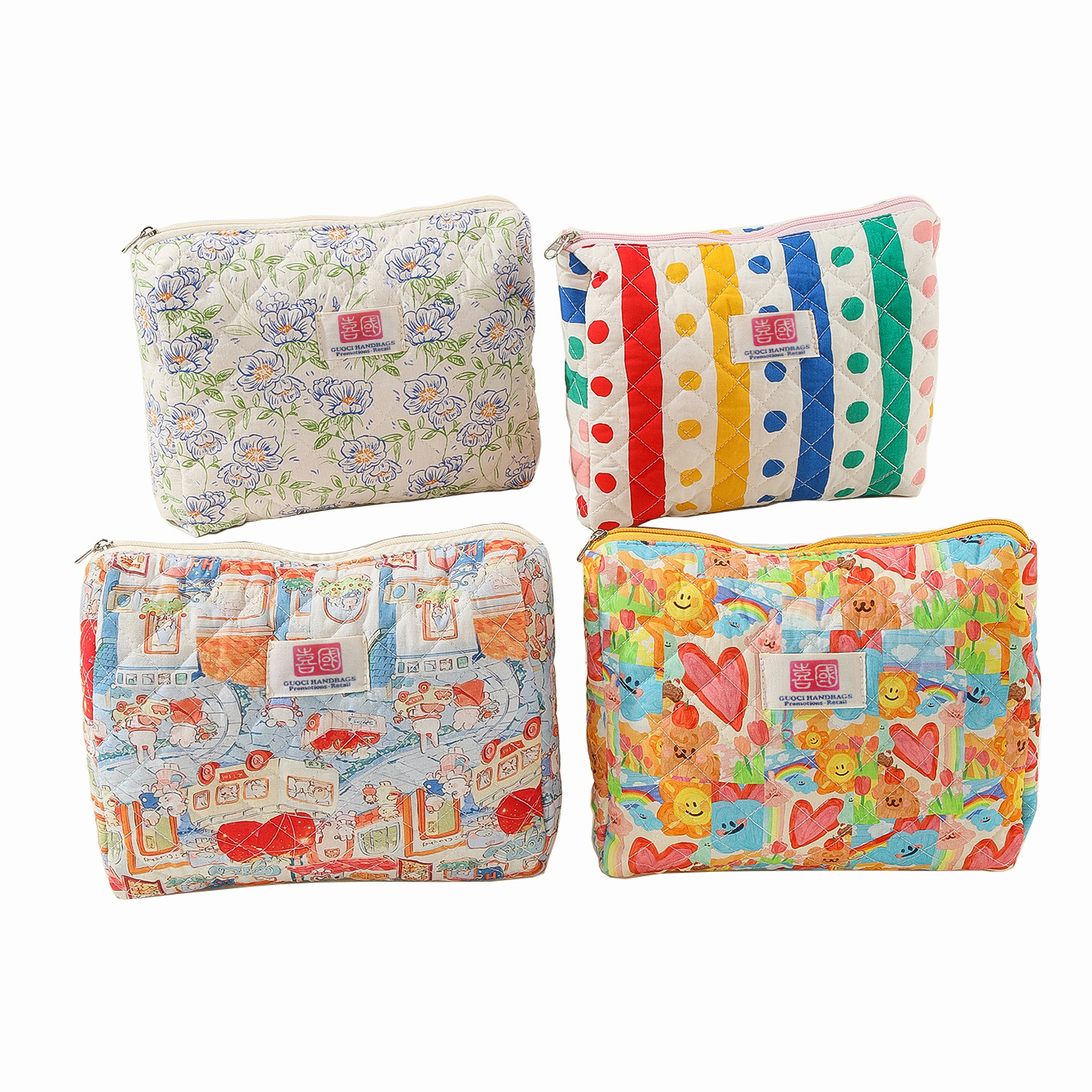 zippered makeup cosmetic bag