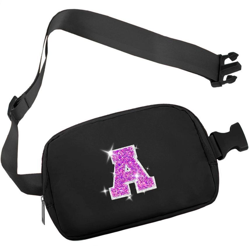 custom logo applique waist fanny bag