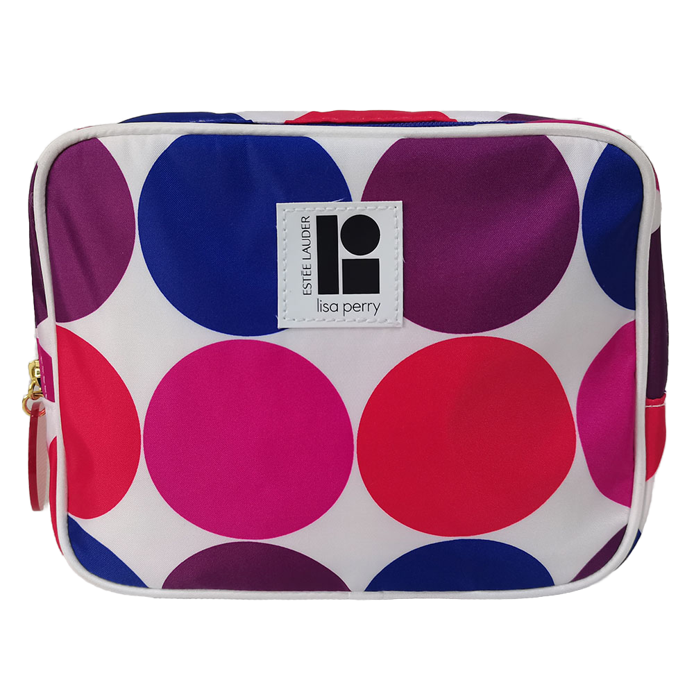 wholesale women full printing zippered cosmetic bag