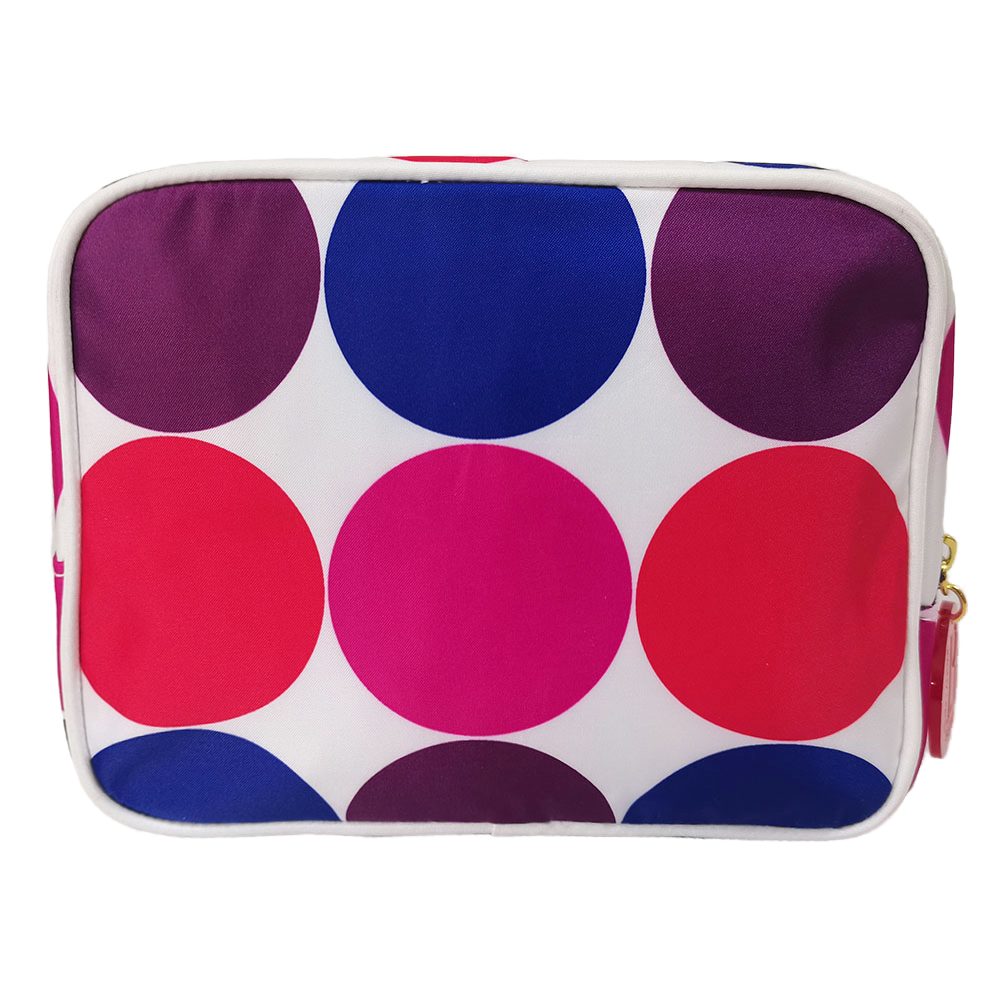 wholesale women full printing zippered cosmetic bag