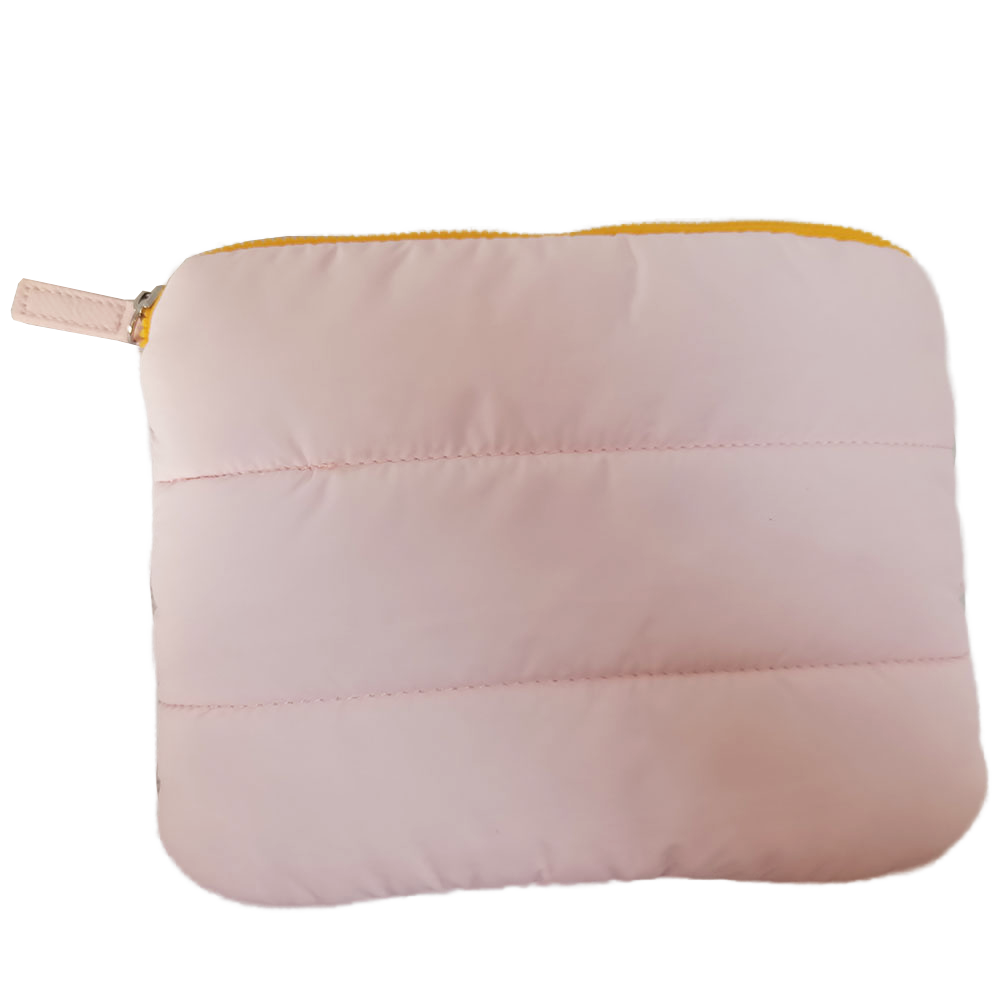 quilted taffta Zipper Cosmetic Make Up Bag