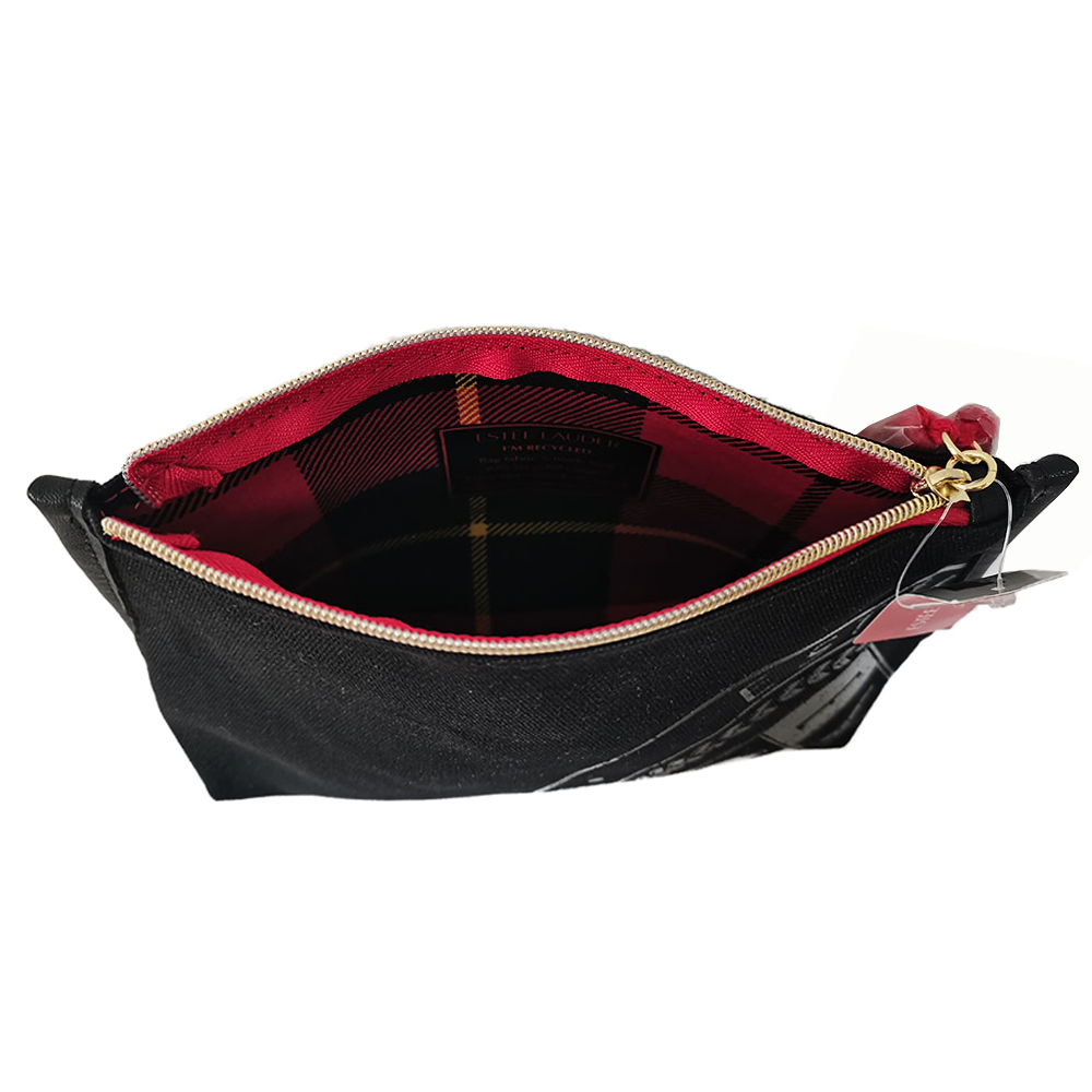 wholesale black canvas makeup bag